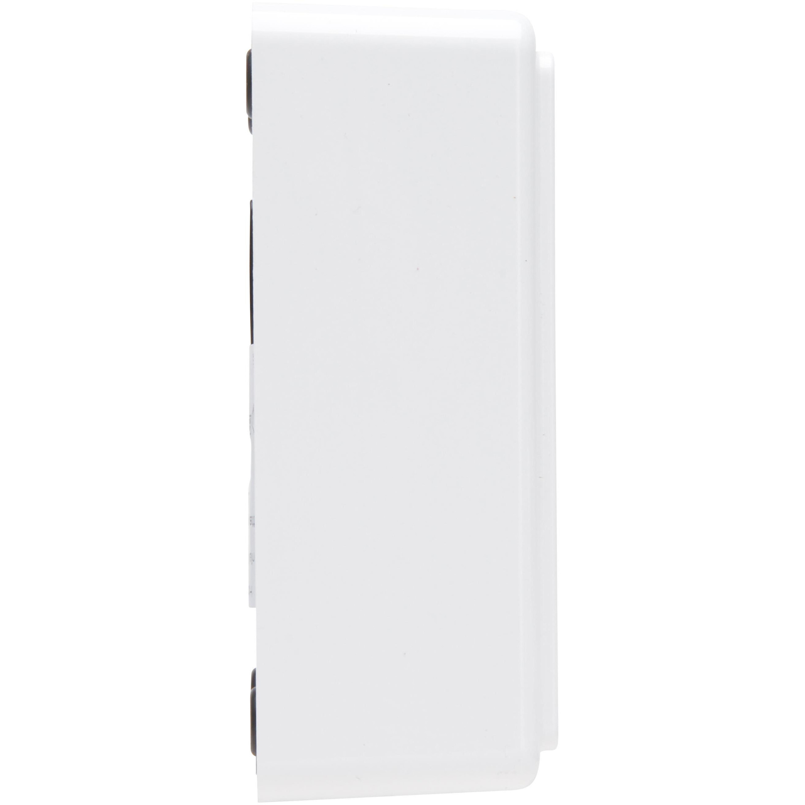 Opbouw STANDAARD - Stopcontact tweevoudig penaarde, met shutter, kleur: arctic wit - Afbeelding 6