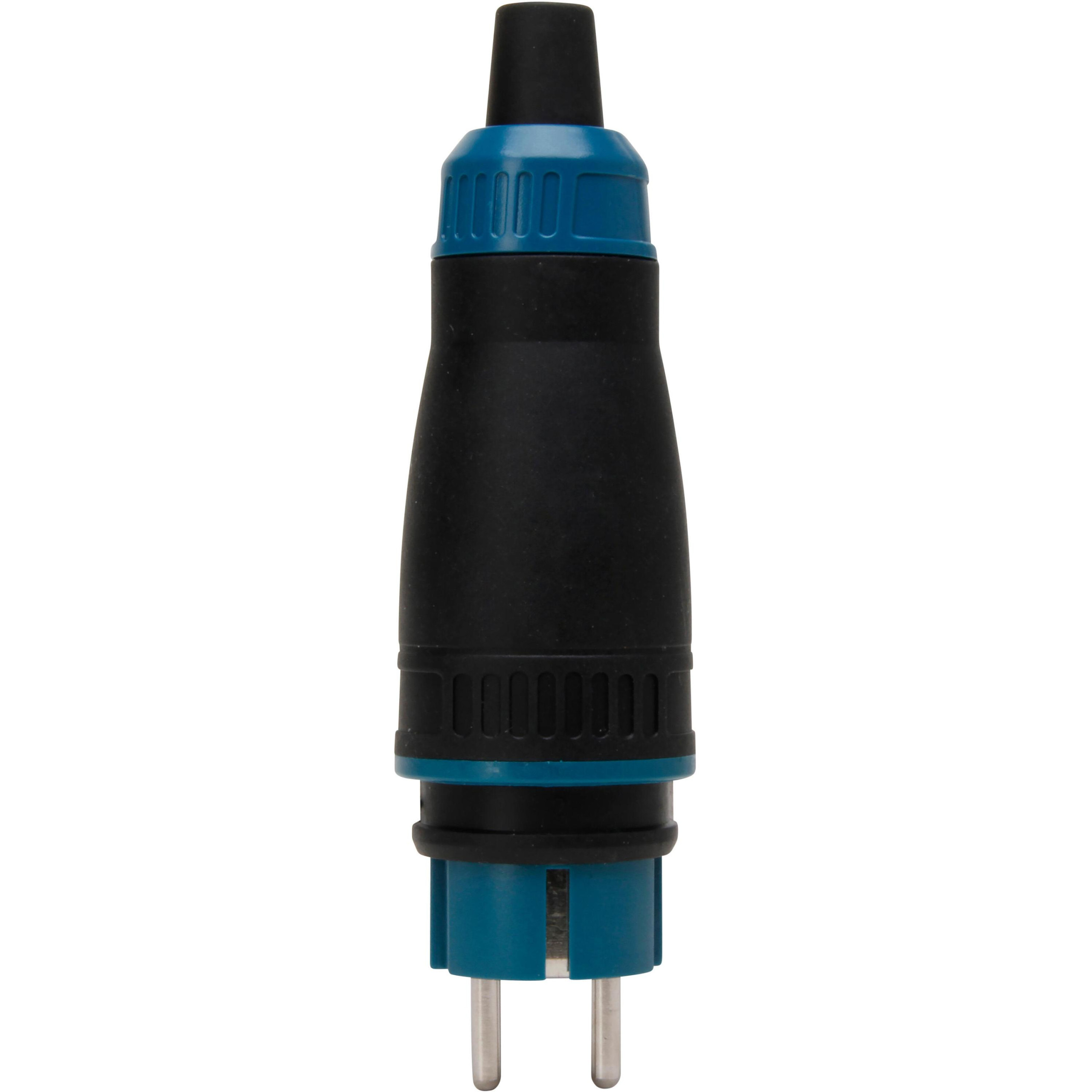 Stekker RA, rubber, CEE 7/VII IP44 16A, zwart - Afbeelding 5