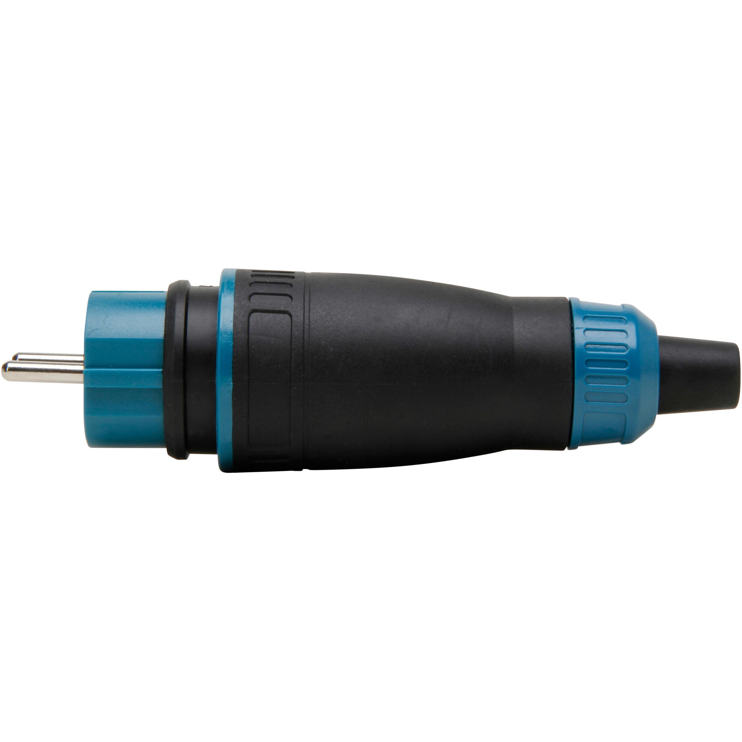 Stekker RA, rubber, CEE 7/VII IP44 16A, zwart - Afbeelding 7