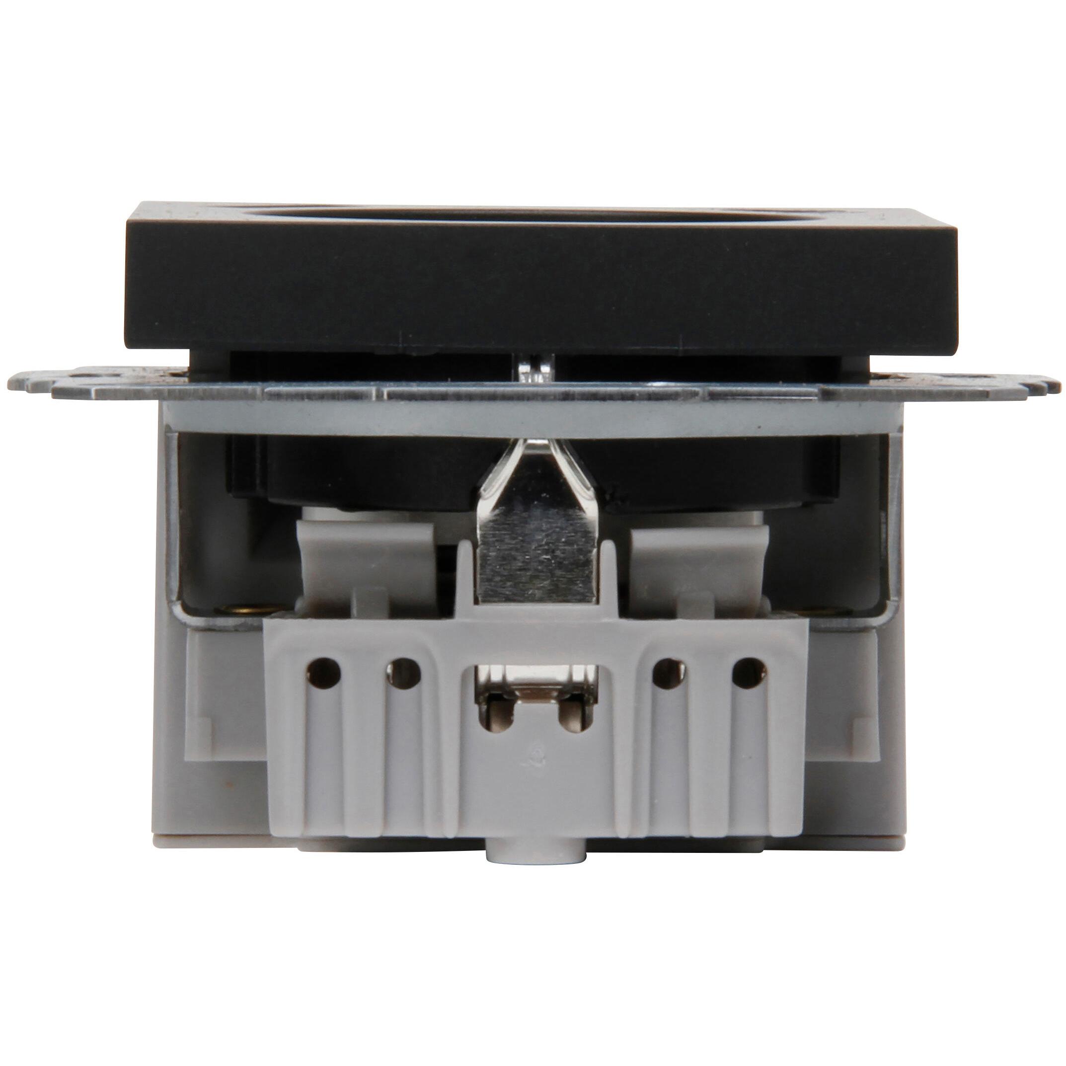ATHENIS - Inbouwcontactdoos met aardingscontact, USB A/C-laadcontactdoos, kleur: antraciet - Afbeelding 5