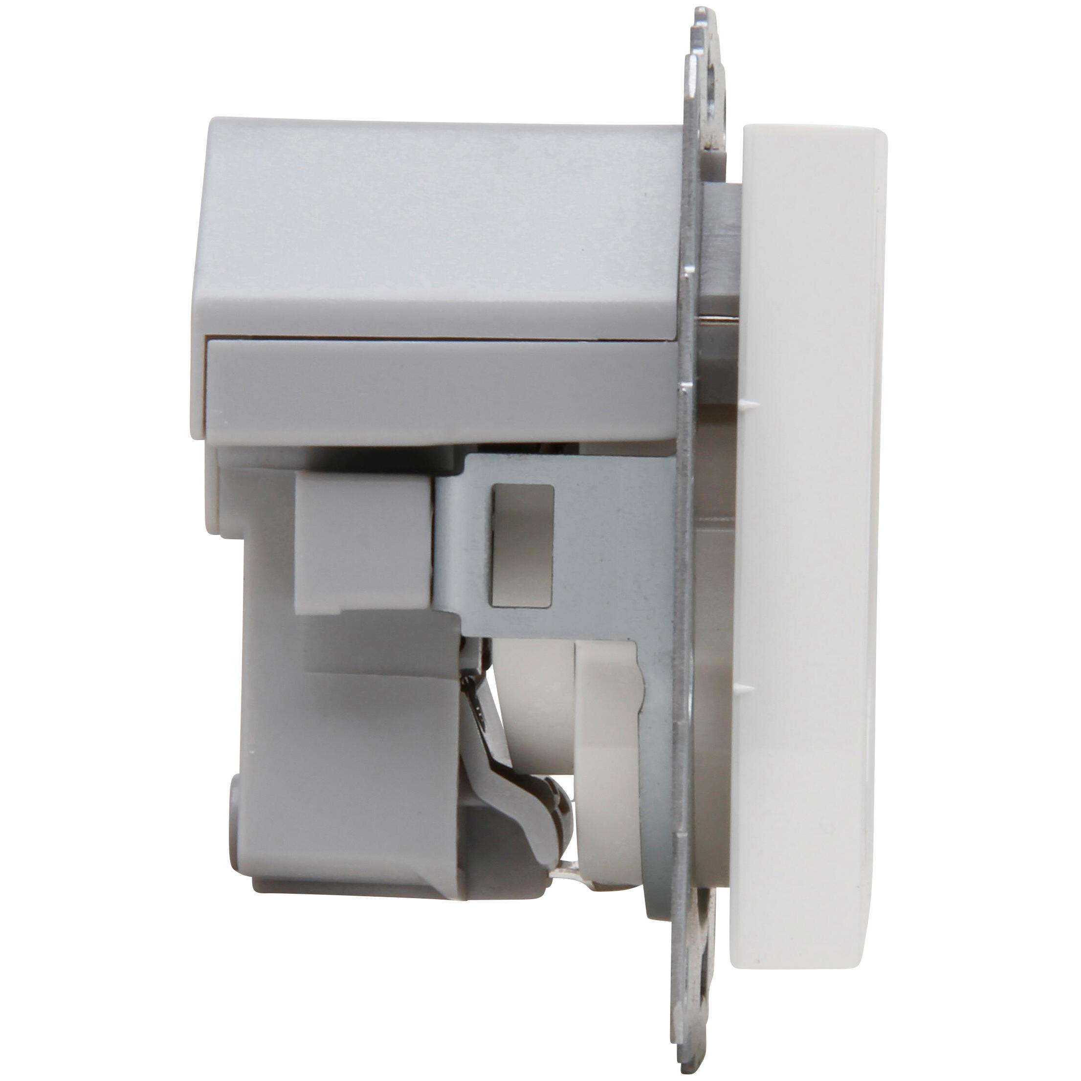 HK07 - wandcontactdoos 1V RA USB A+C, helder wit - Afbeelding 7