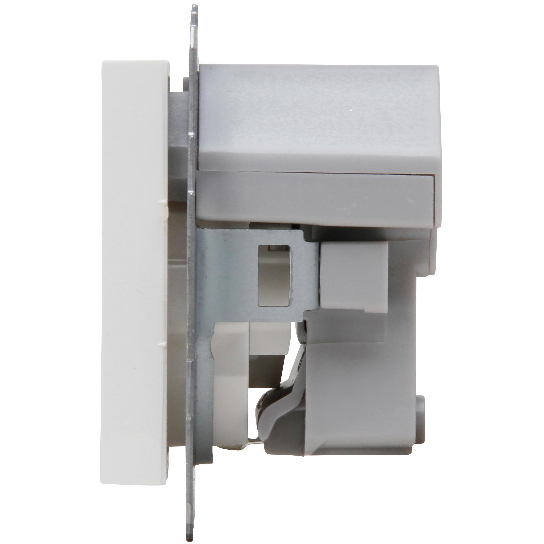 ATHENIS - Inbouwcontactdoos met aardingscontact, USB A/C-laadcontactdoos, kleur: helder wit - Afbeelding 6