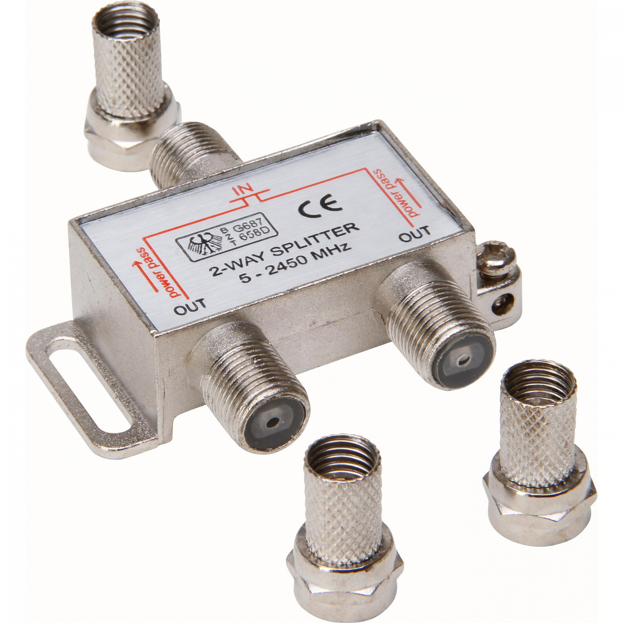 Coax stekkers haaks man 7,0mm PushOn, 2st Ziggo gekeurd Heinrich