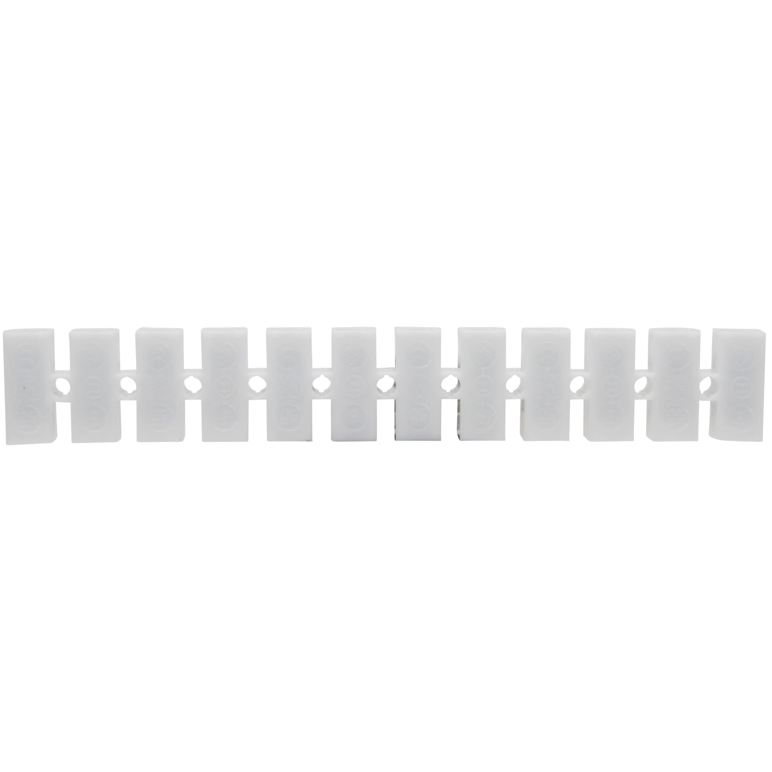 Kroonklem 10 - 16mm 12-polig wit 2 stuks - Afbeelding 2