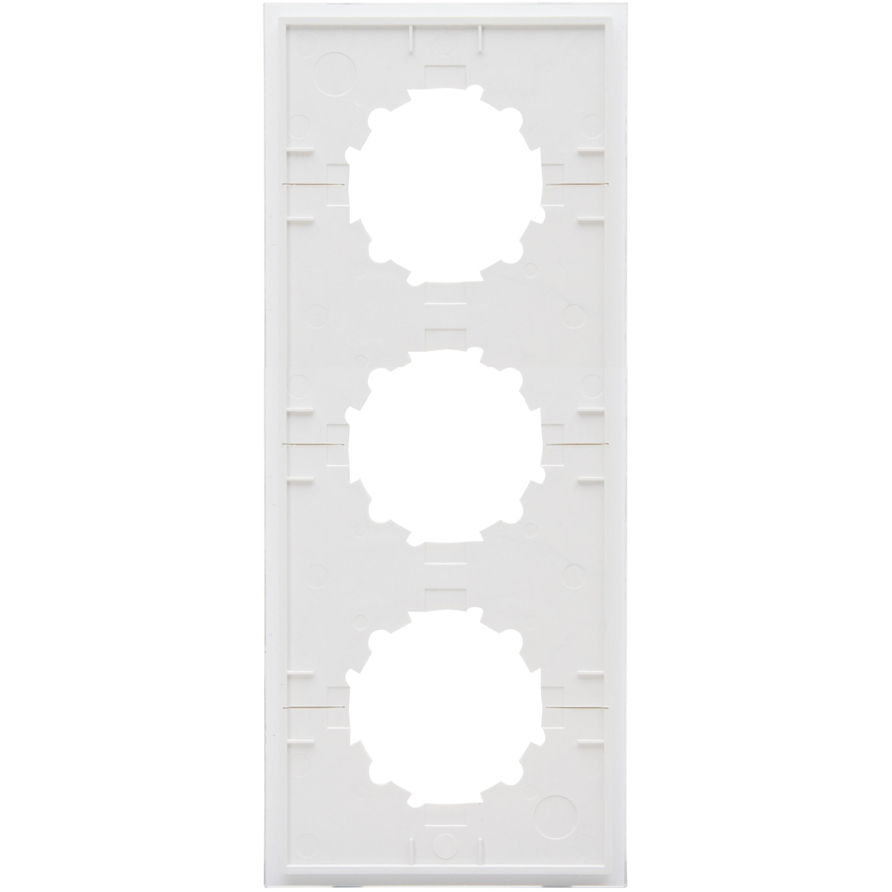 Athenis - Glas-afdekraam 3-voudig, kleur: helder wit - Afbeelding 3