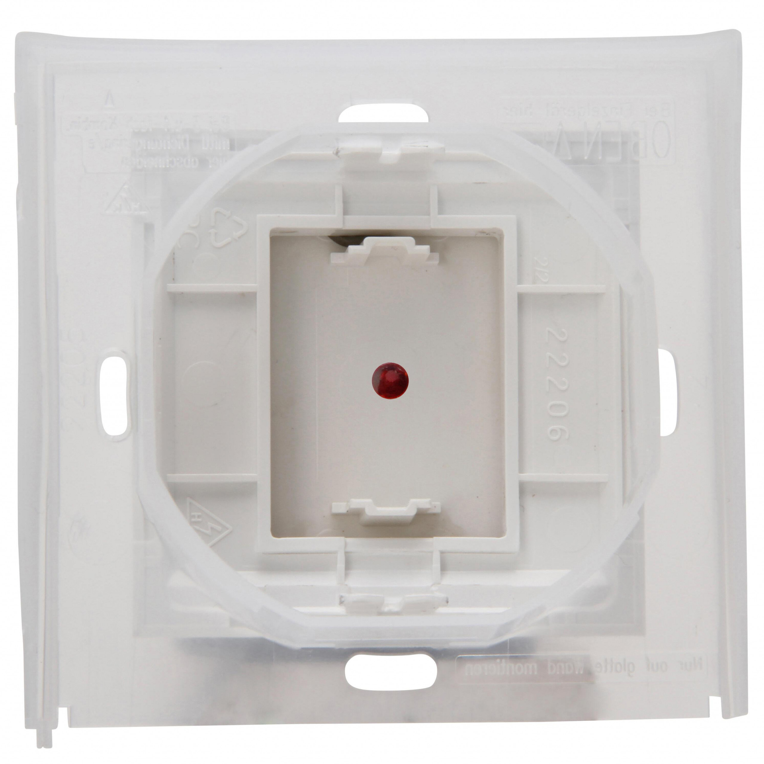 HK07 IP44 - wip enkel met lens rood, Heizungshauptschalter, IP44, helder wit - Afbeelding 3