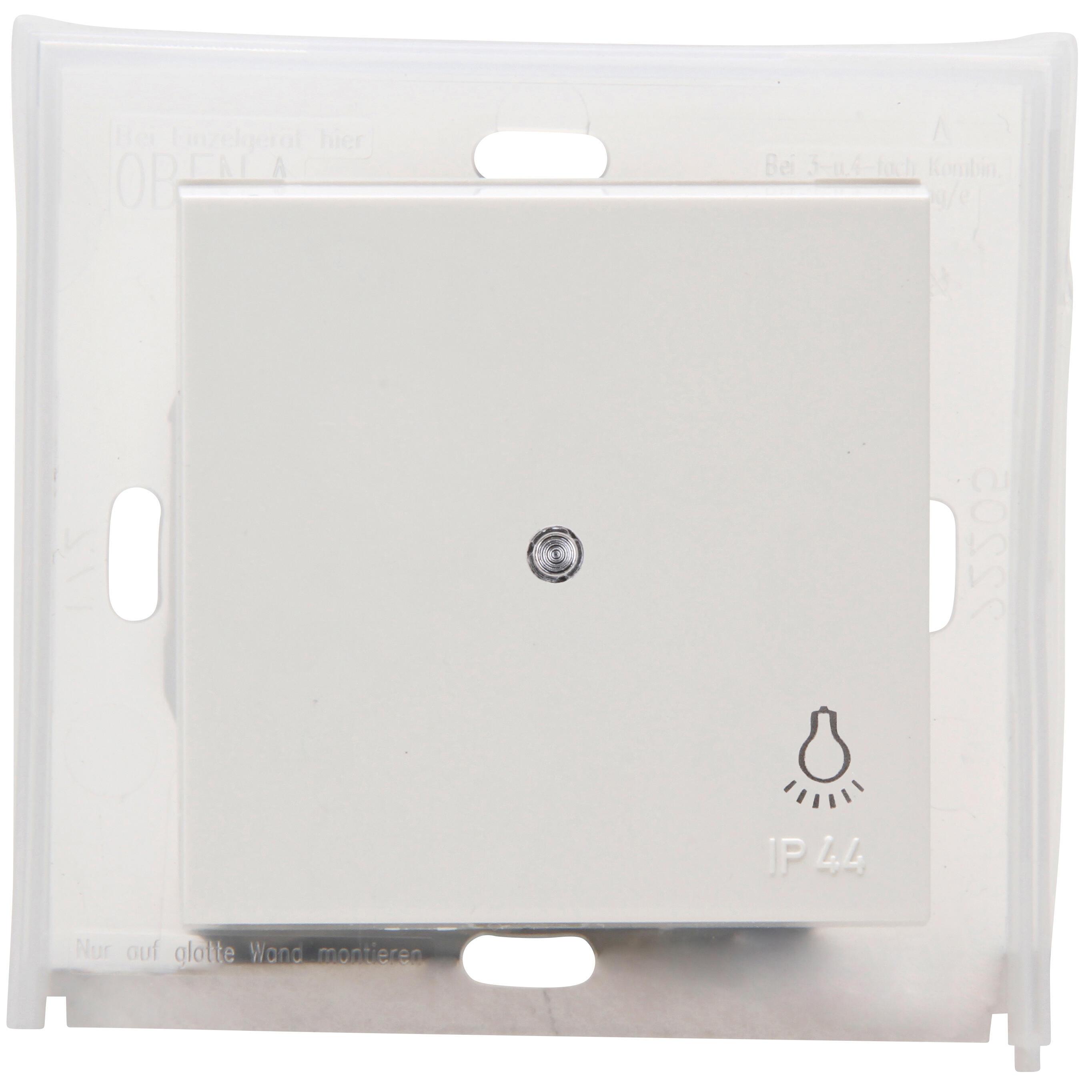 HK07 IP44 - wip enkel met lens transp., symbool "Licht", IP44, helder wit