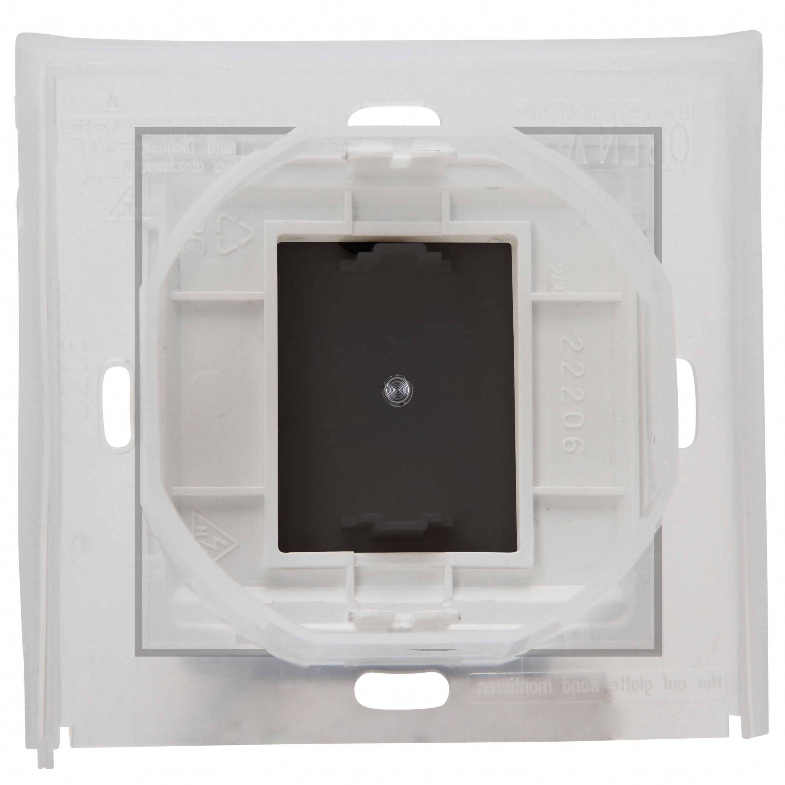 HK07 IP44 - wip enkel met lens transp., symbool "Klok", IP44, antraciet - Afbeelding 3