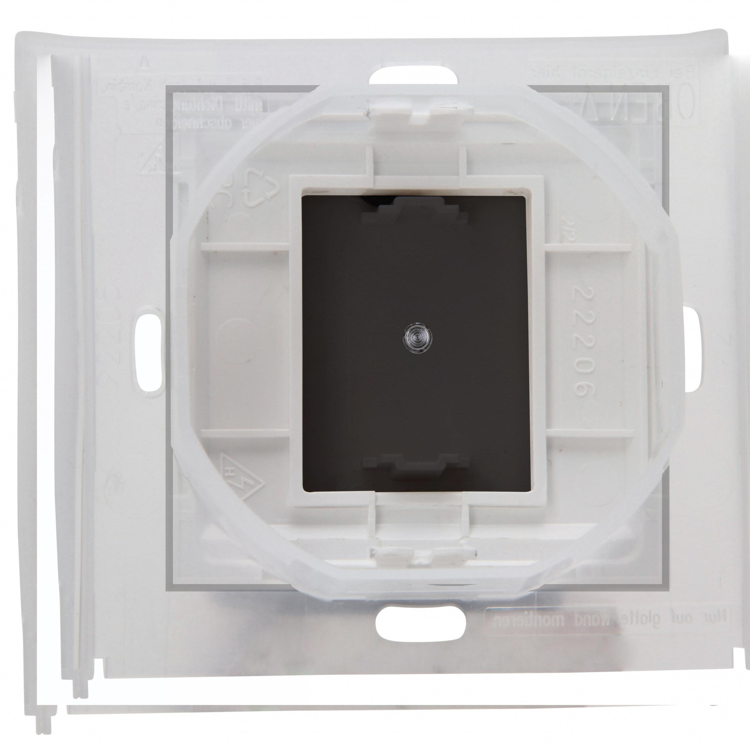 HK07 IP44 - wip enkel met lens transp., symbool "Sleutel", IP44, antraciet - Afbeelding 3