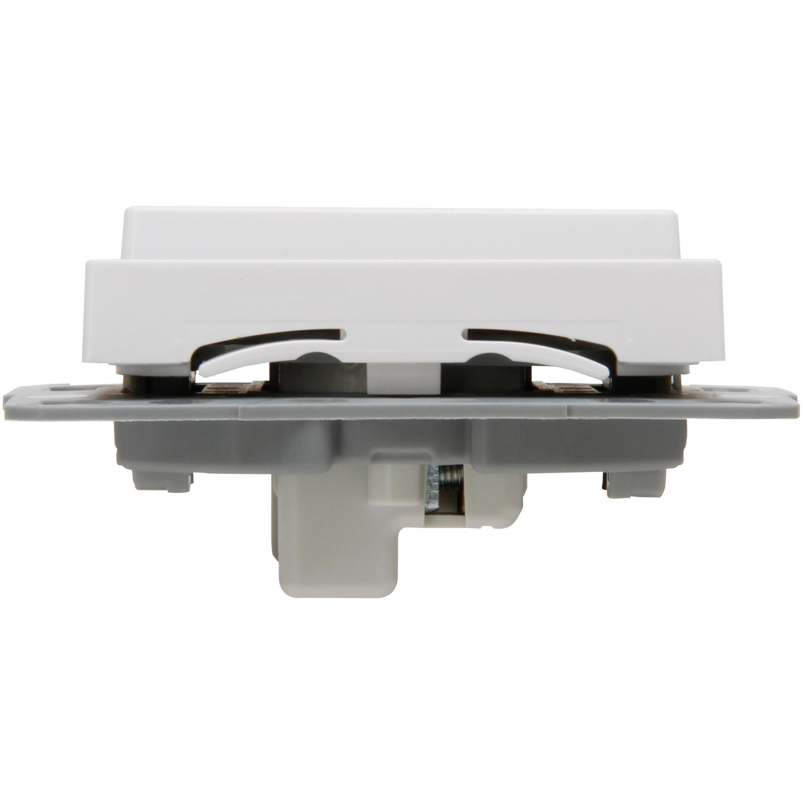 HK07 - Jalousiedrukschakelaar met midden positie, compleet, helder wit - Afbeelding 4