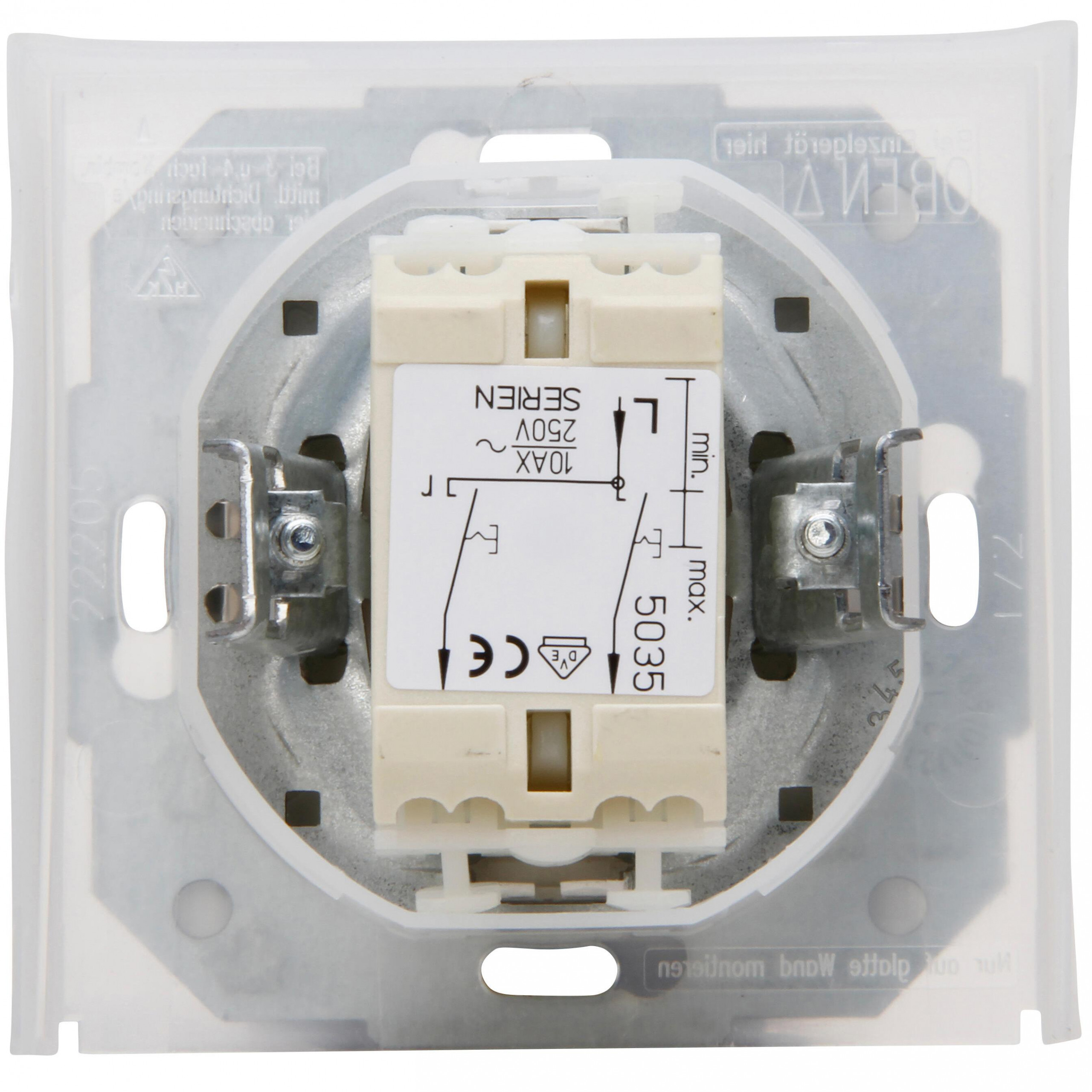 ATHENIS IP44 - serieschakelaar antraciet - Afbeelding 4