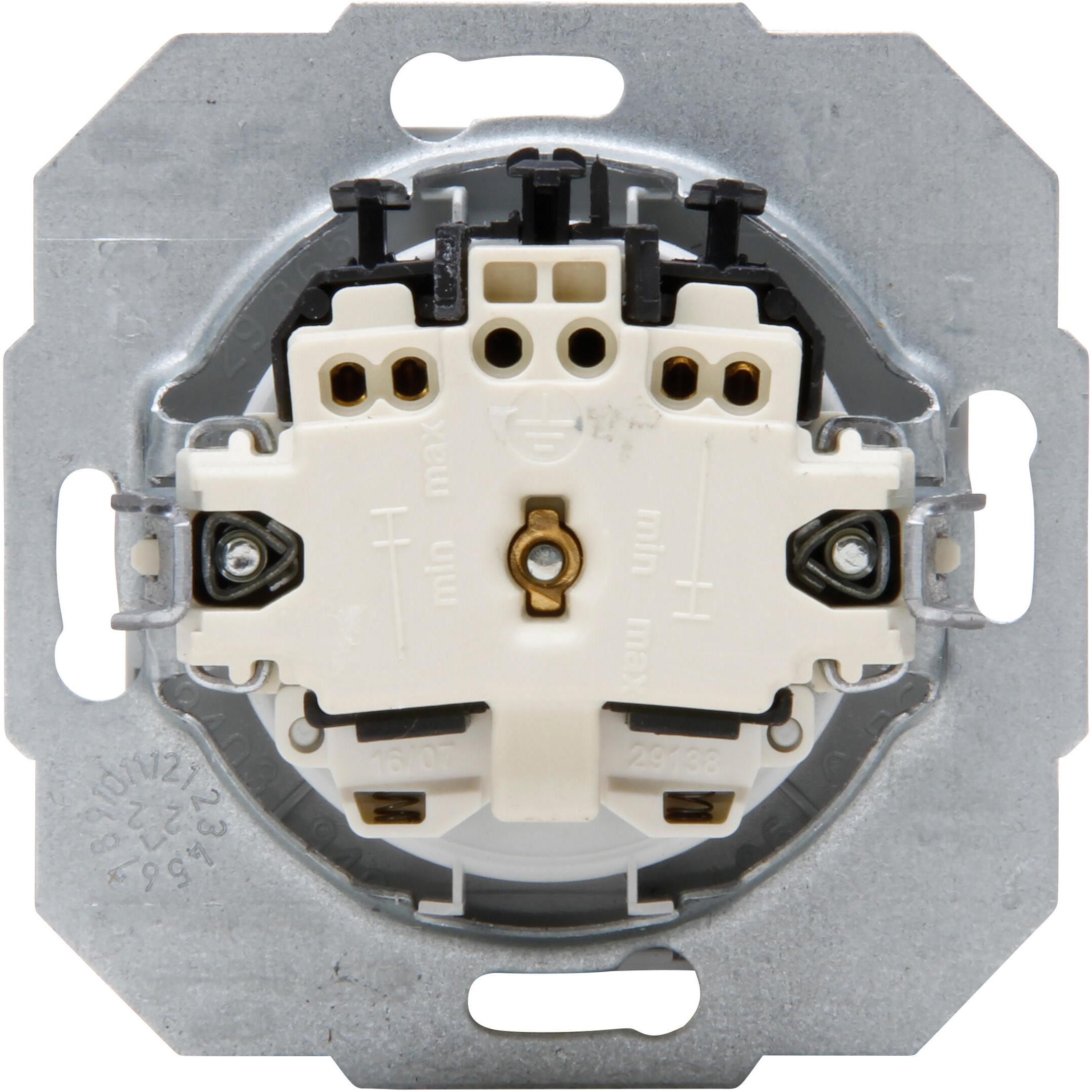 Athenis - wandcontactdoos 1V PA SH mat-grijs - Afbeelding 3