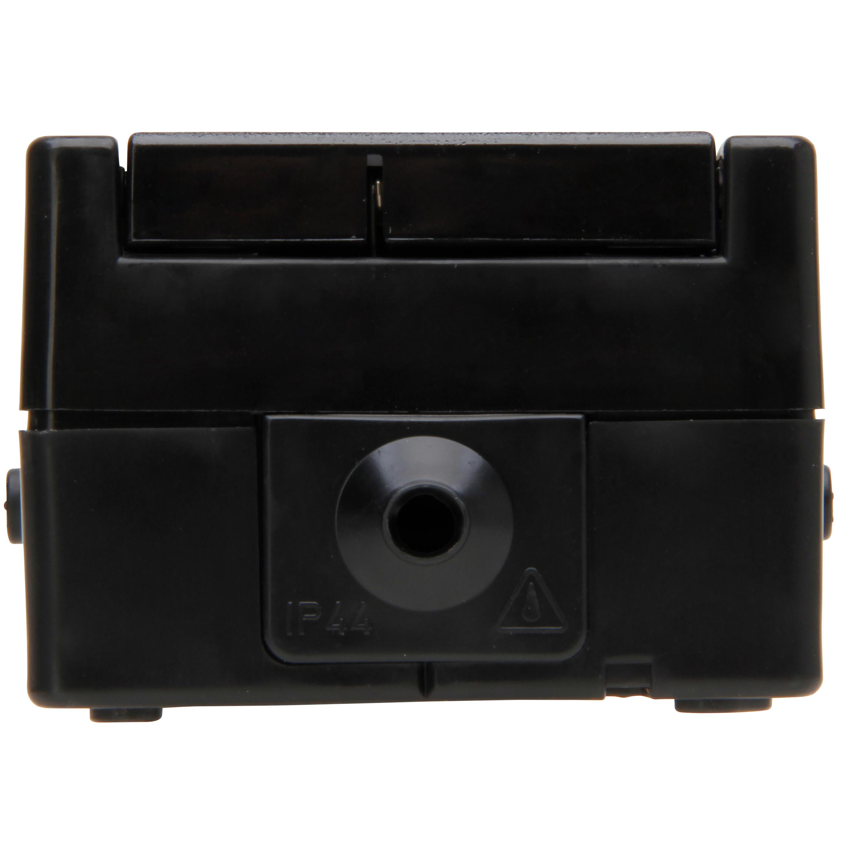 ProAQA - wandcontactdoos 2V RA deksel IP44, verticaal, zwart - Afbeelding 4