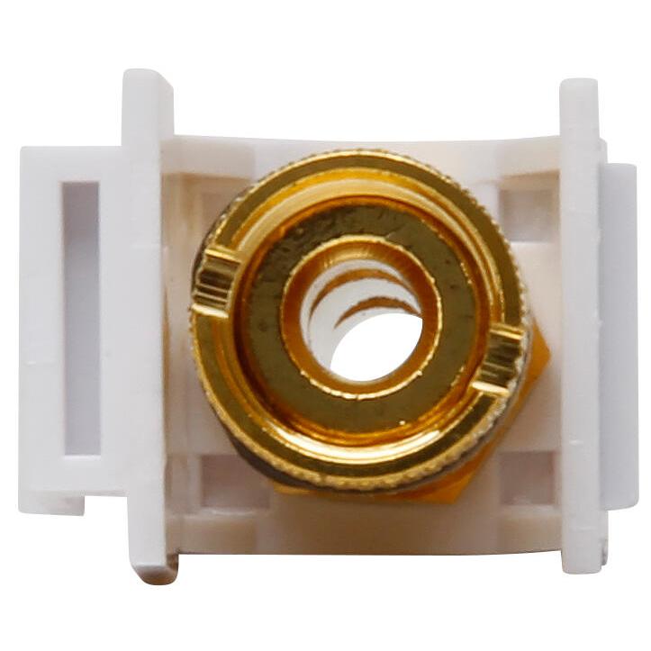 Keystone-module banana plug connector, zwart - Afbeelding 2