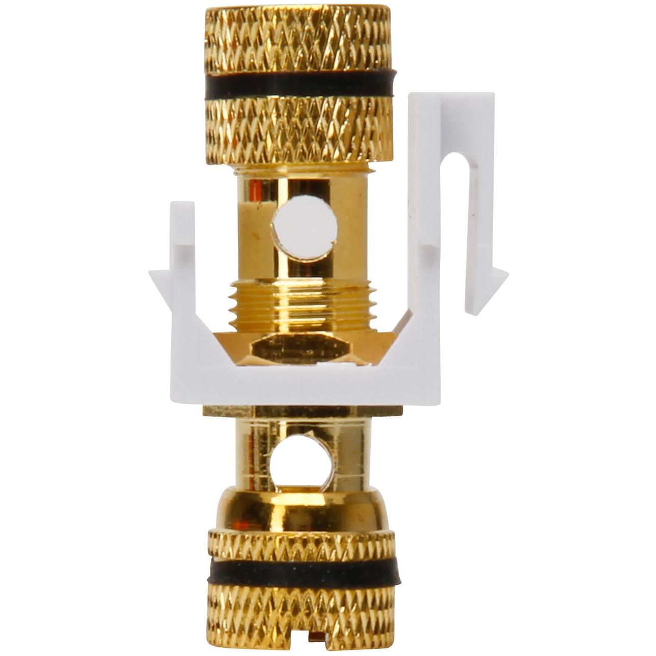 Keystone-module banana plug connector, zwart - Afbeelding 4
