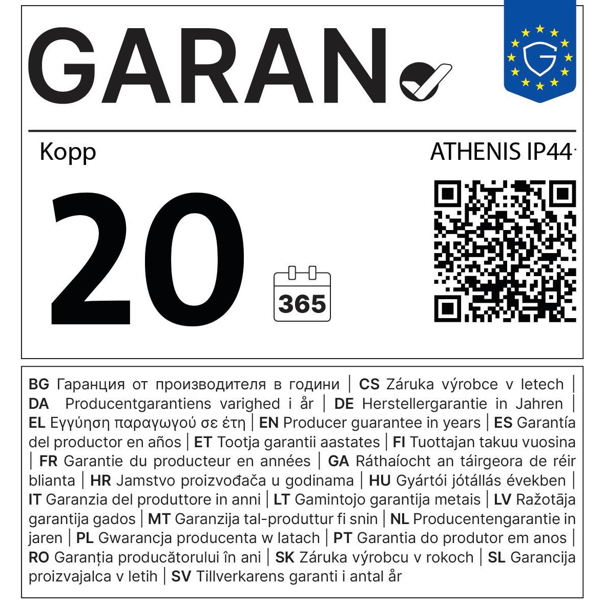 ATHENIS IP44 - serieschakelaar helder wit - Afbeelding 2
